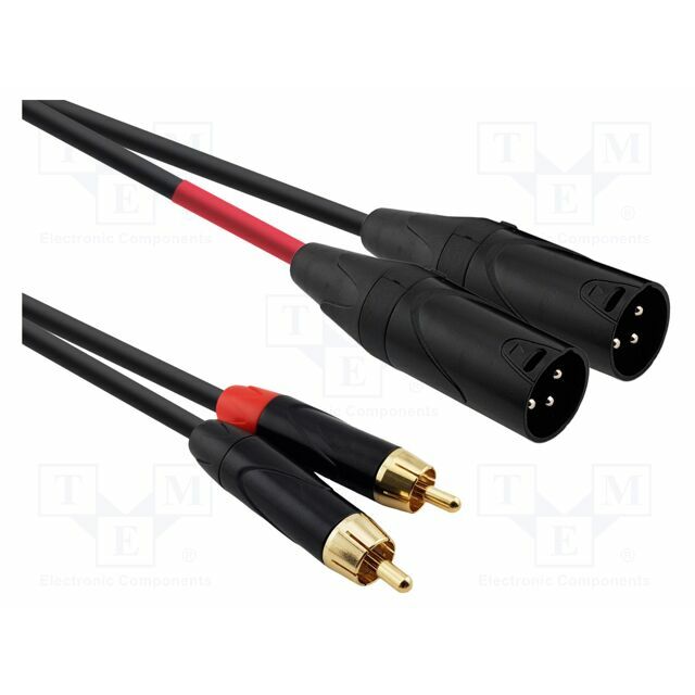 REDS MUSIC Cable; RCA plug x2