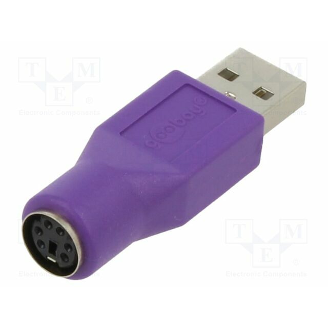 Adapter USB-PS2; PS/2 socket,USB A