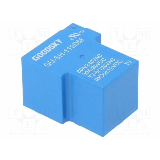 GOODSKY Relay: electromagnetic; Ucoil: 12VDC; SPST-NO