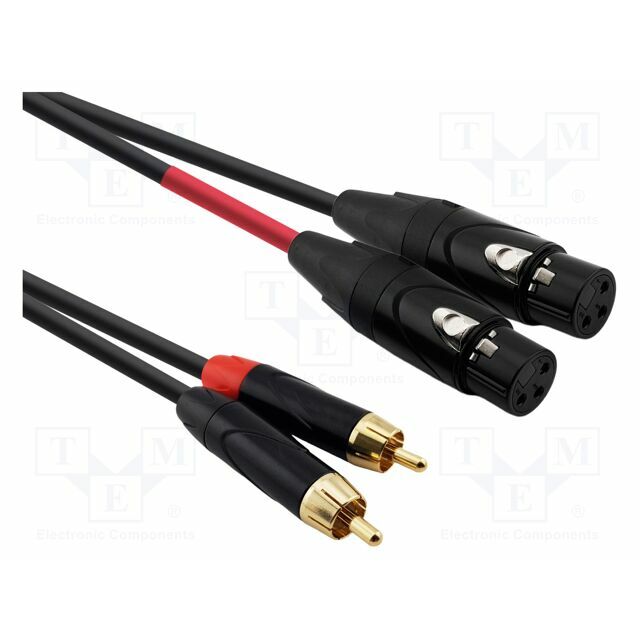 REDS MUSIC Cable; RCA plug x2