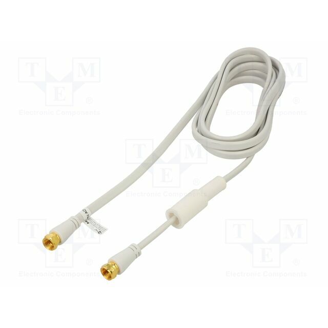 Cable; 2.5m; F plug,both