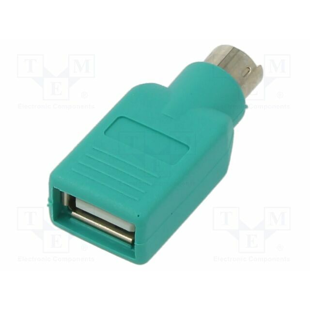 Adapter USB-PS2; PS/2 plug,USB A