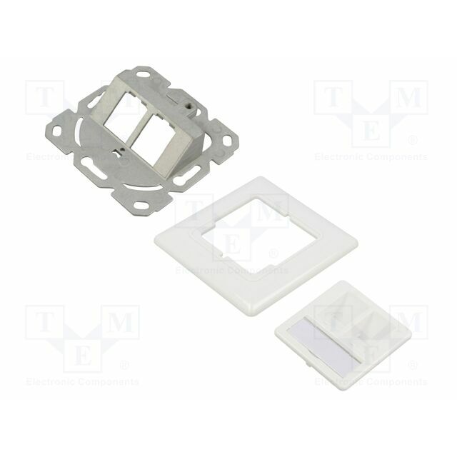 Wall socket; Keystone; white; RJ45 socket