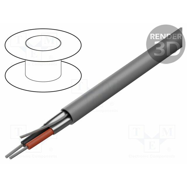 BELDEN Wire: loudspeaker cable; 1x2x22AWG; stranded