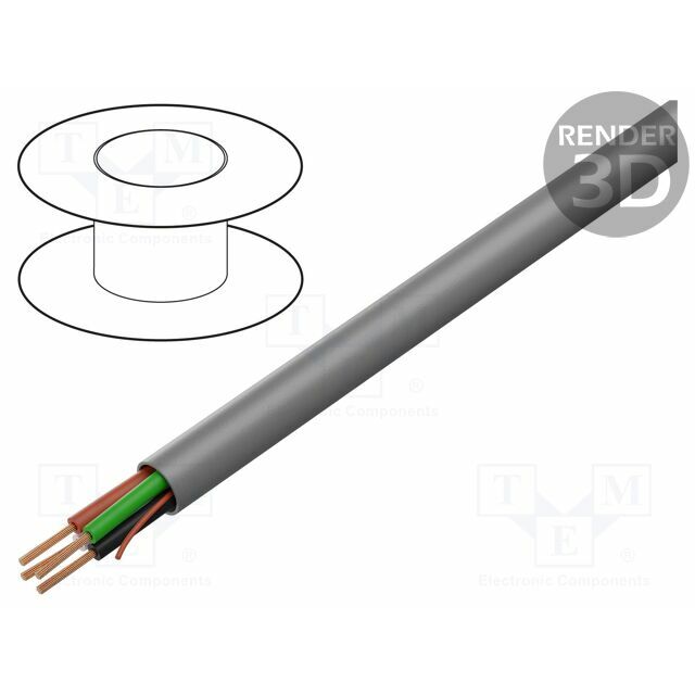 BELDEN Wire: control cable; 5x22AWG; PVC