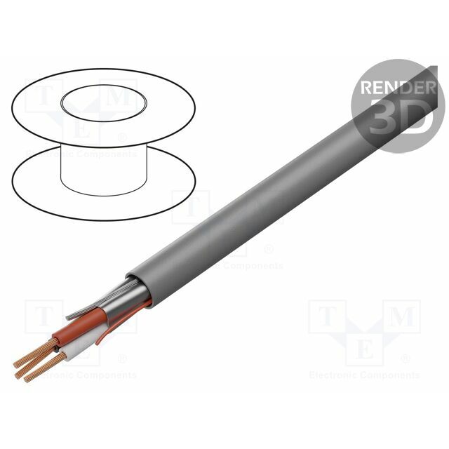 BELDEN Wire: control cable; 3x18AWG; PVC