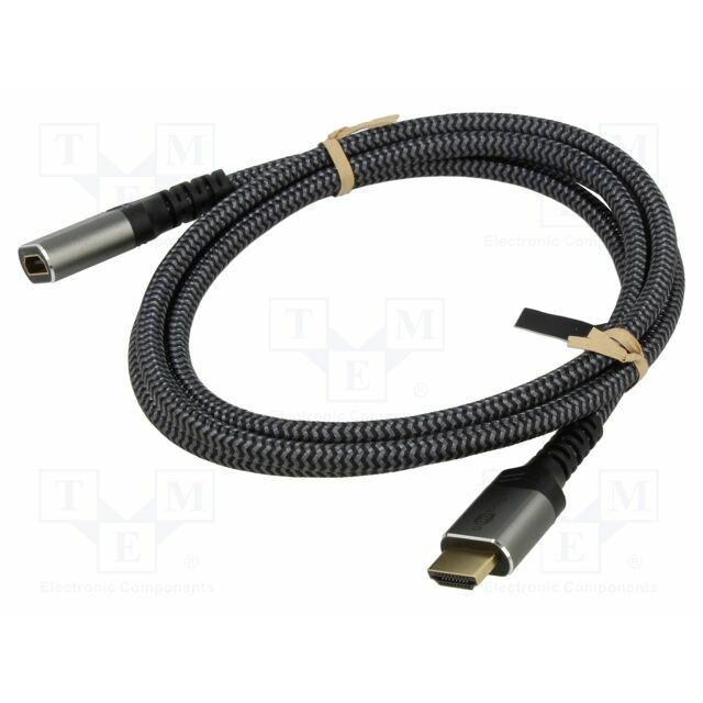 Cable; HDMI socket,HDMI plug; textile