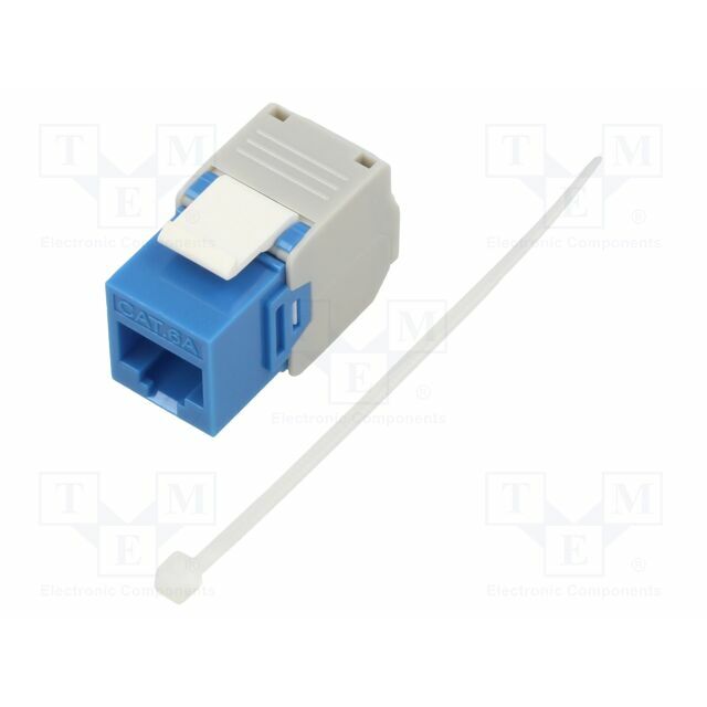 RJ45 module; Keystone; RJ45 socket; blue
