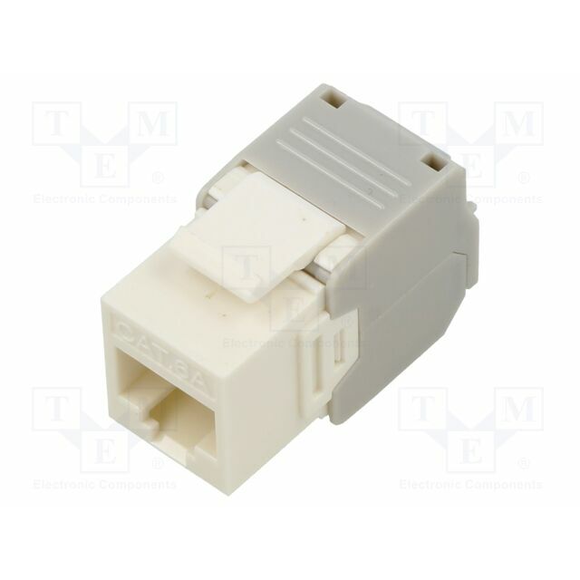 RJ45 module; Keystone; RJ45 socket; white