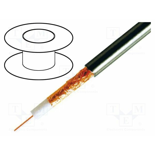 BELDEN Wire: coaxial; H1000,RG8; 1x10AWG