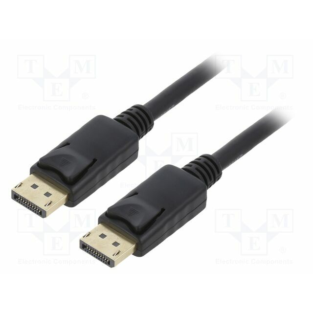LOGILINK Cable; DisplayPort plug,both sides