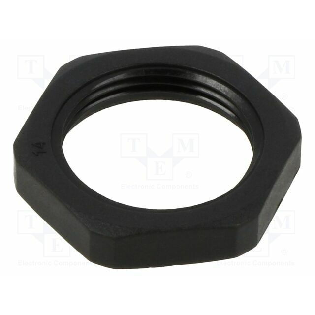Nut; M25; 32mm; black; Thread: metric
