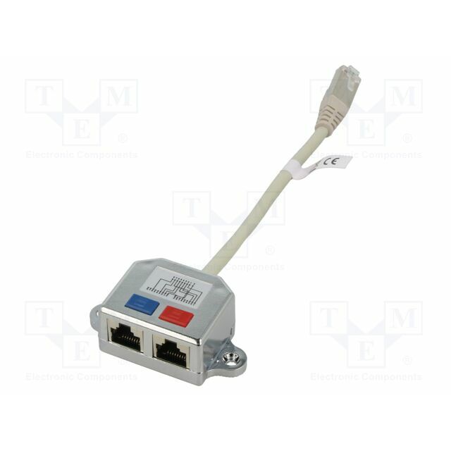 Splitter; RJ45 socket x2,RJ45 plug