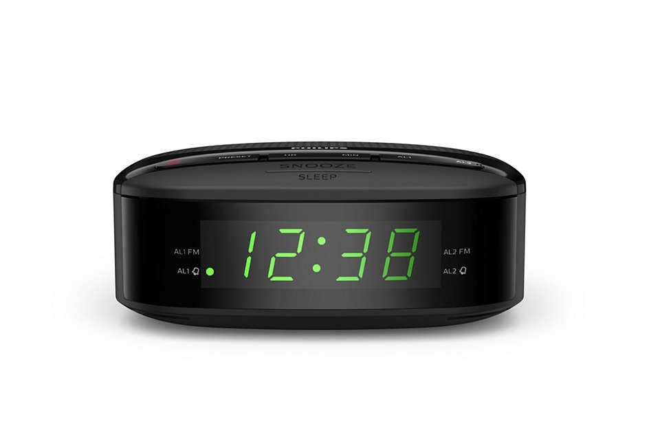 PHILIPS radio pulkstenis, melns (TAR3205/12) |