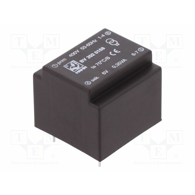 HAHN Transformer: encapsulated; 0.35VA; 400VAC