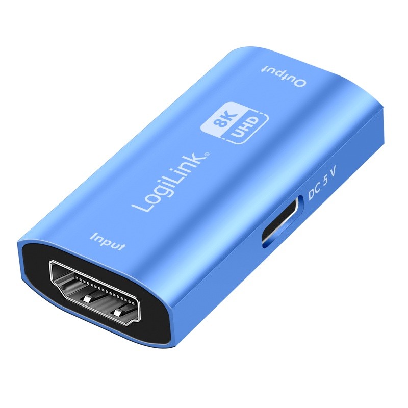 LOGILINK HDMI repeater, 20m, 8K 60Hz