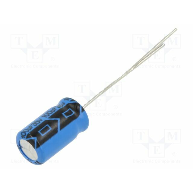 VISHAY Capacitor: electrolytic; THT; 100uF; 35VDC