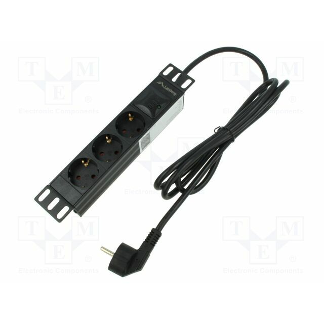 LANBERG Plug socket strip: protective; Sockets:
