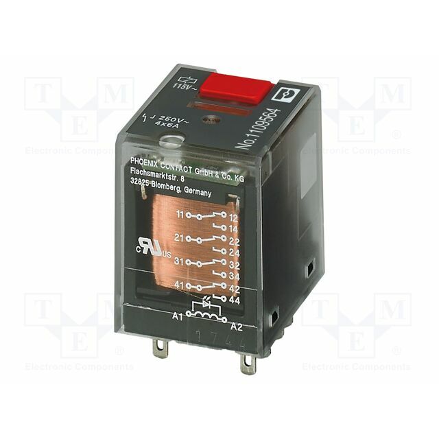 PHOENIX CONTACT Relay: industrial; Ucoil: 230VAC