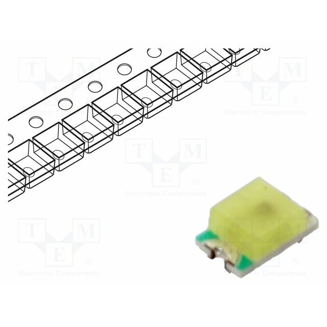 OPTOSUPPLY LED; yellow; blinking; 100mcd; 120°