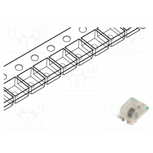 OPTOSUPPLY LED; blue; blinking; 100mcd; 120°