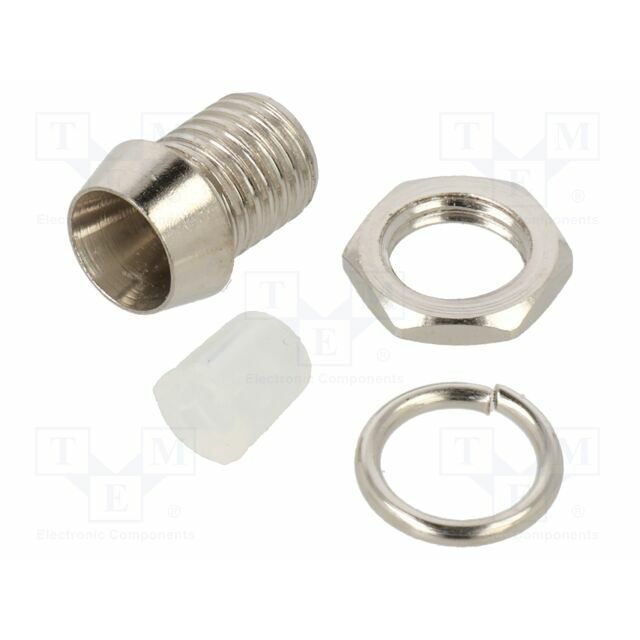 OPTOSUPPLY LED holder; 3mm; chromium; metal