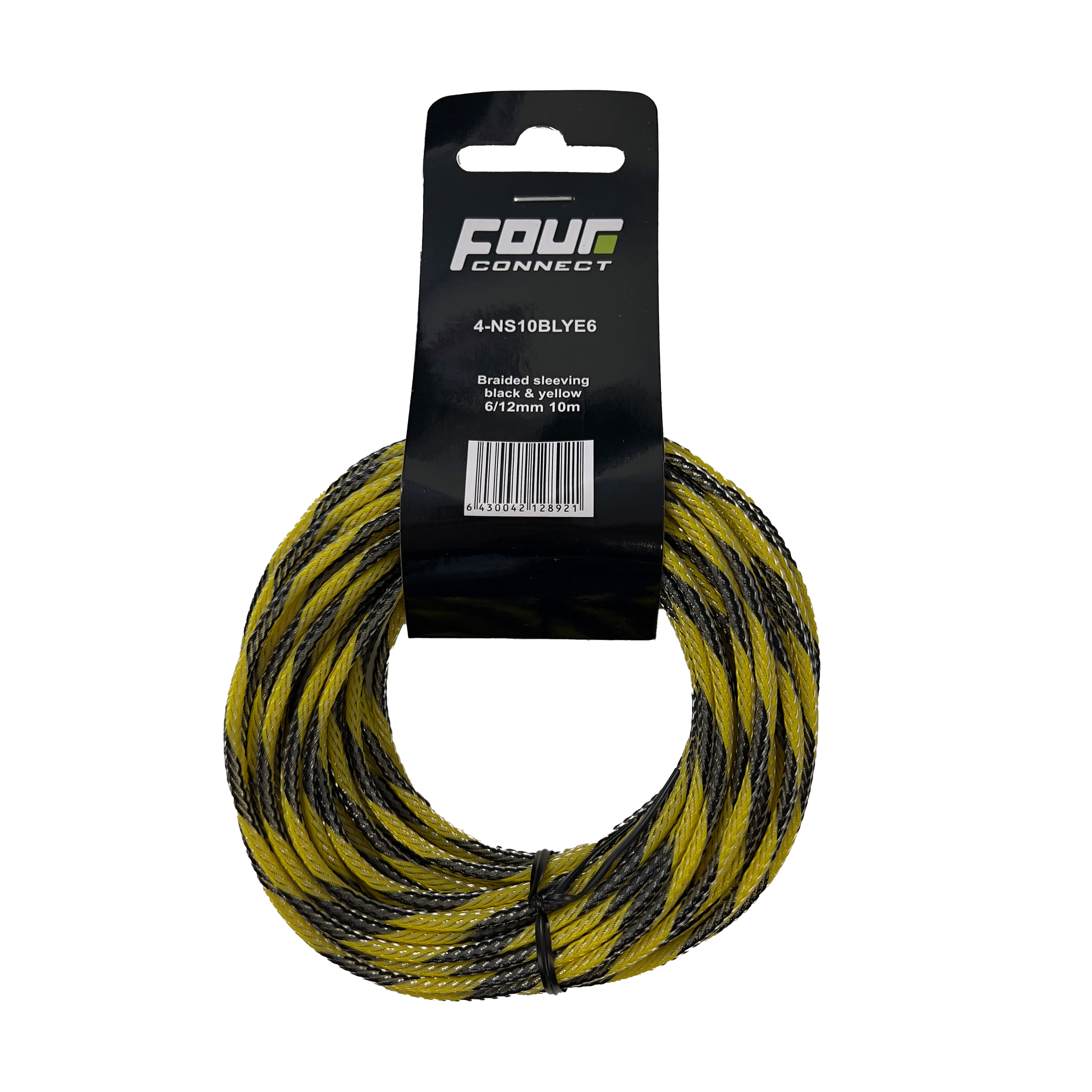 FOUR Connect 4-NS10BLYE6 Nylonsock Black/Yellow 6/12mm