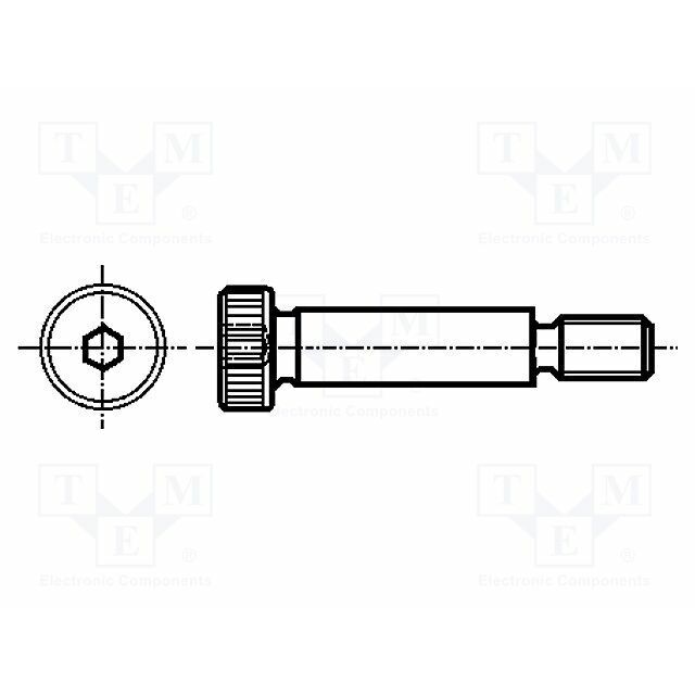 ELESA+GANTER Shoulder screw; M10; 1.5