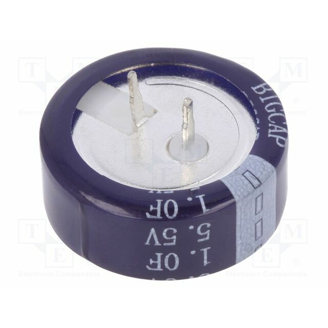 BIGCAP Supercapacitor; THT; 1F; 5.5VDC