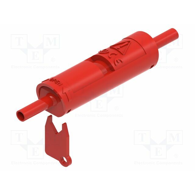 ELECTRO-PJP Fuse; red; Structure: banana socket