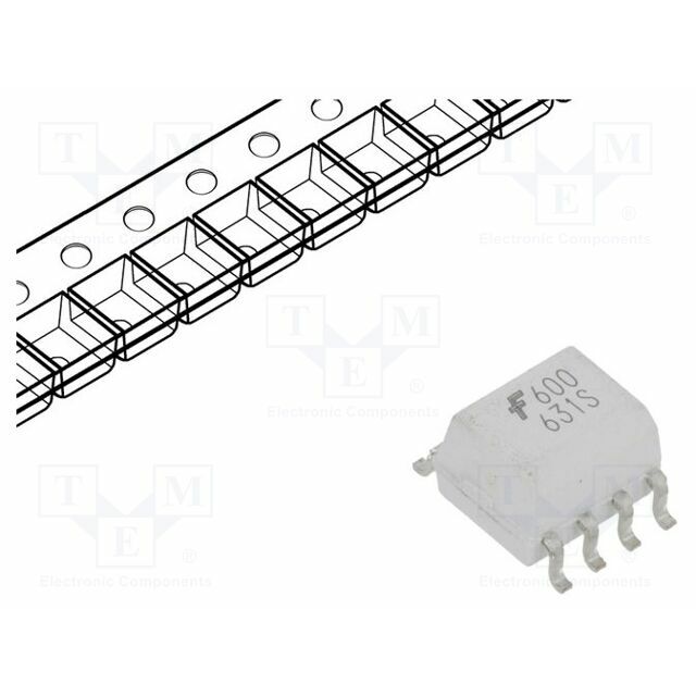 ONSEMI Optocoupler; SMD; Ch: 1; OUT:
