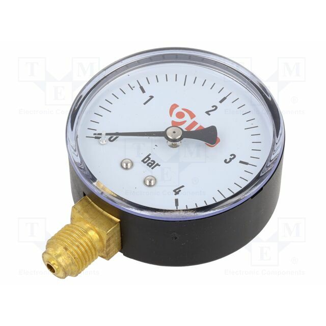 Manometer; G 1/4"; 0÷4bar; water; 60mm