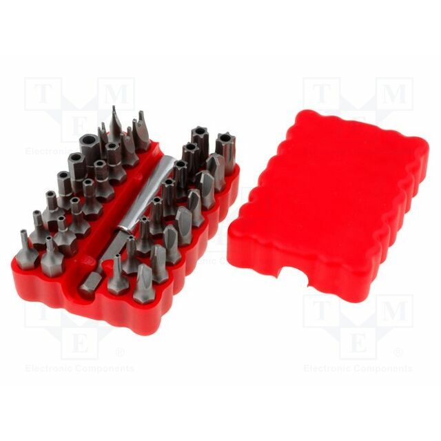 GOLDTOOL Tools set: screwdriver bits; plastic