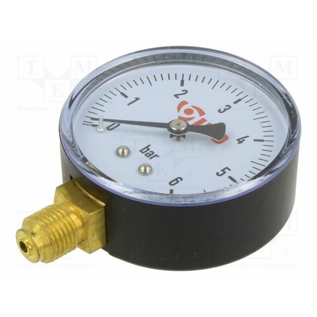 Manometer; G 1/4"; 0÷6bar; water; 60mm