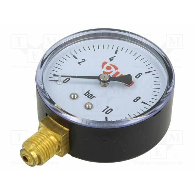 Manometer; G 1/4"; 0÷10bar; water; 60mm