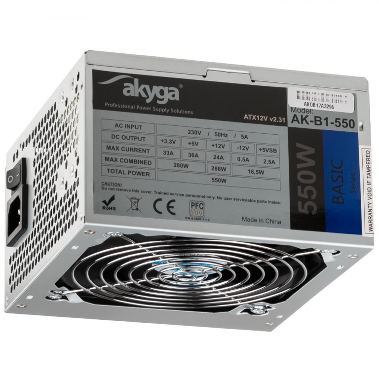 Barošanas bloks Akyga AK-B1-550 550 W