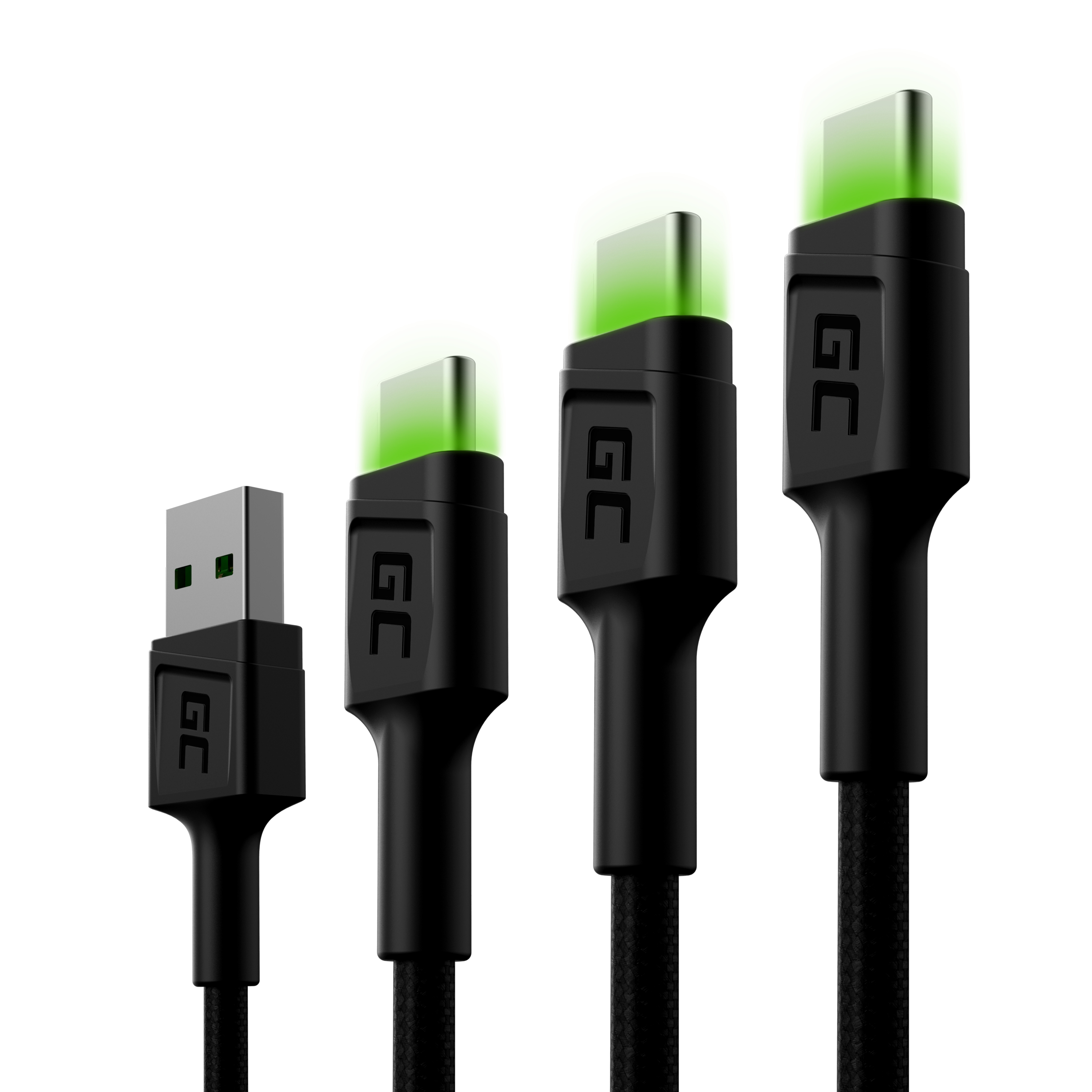 Set 3x Green Cell Cable GC