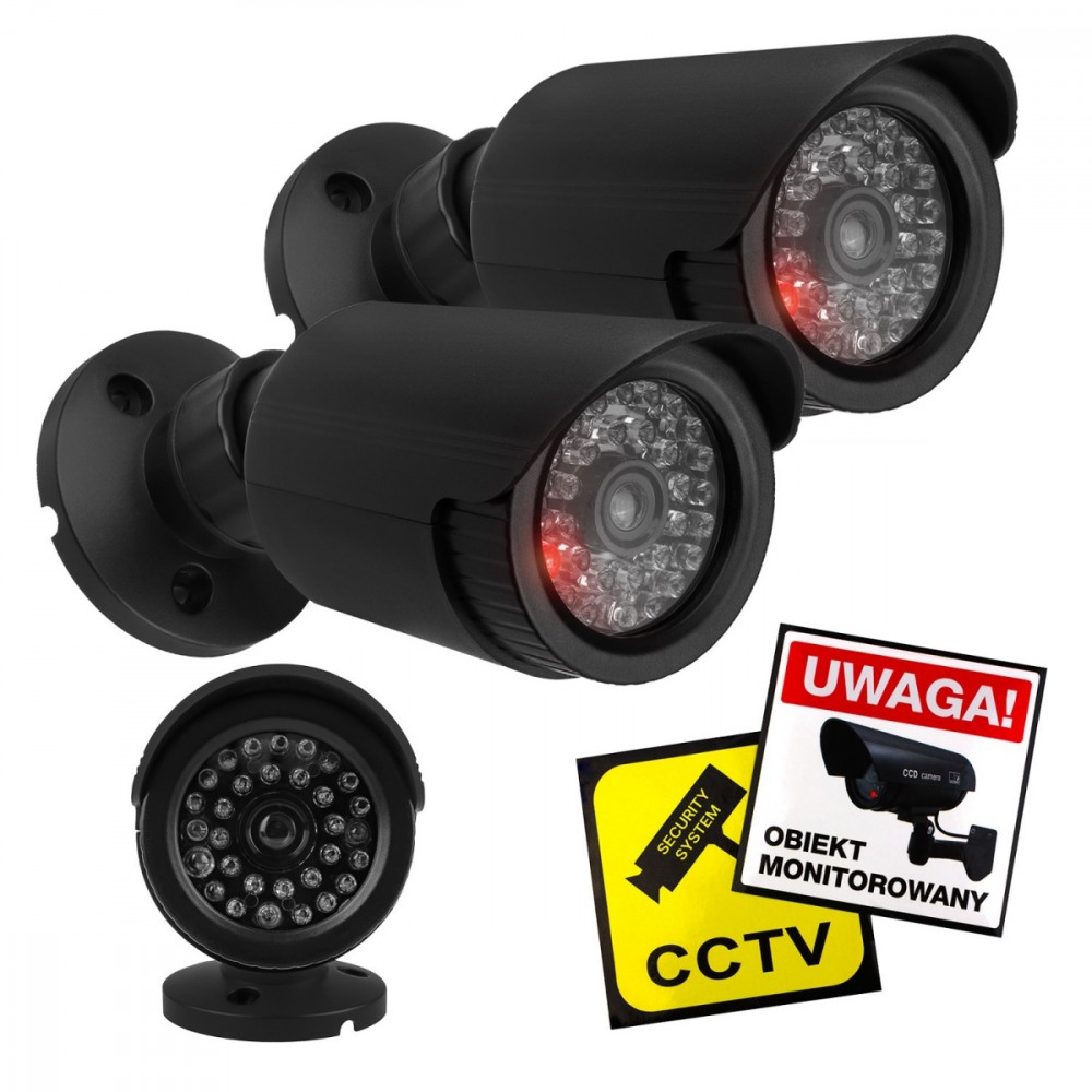 Set of two dummy tube cameras