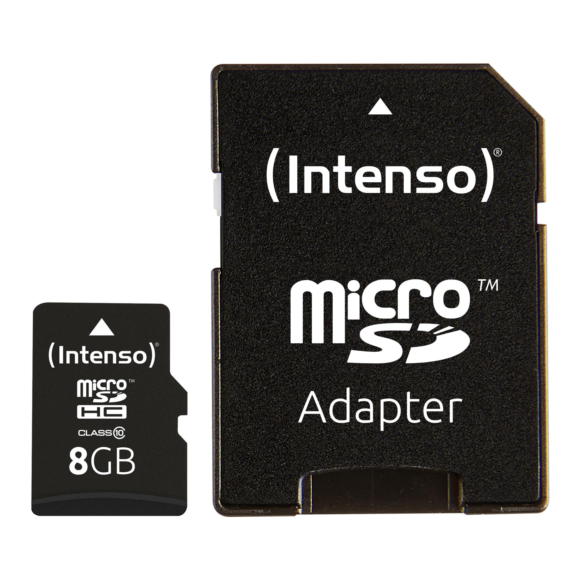 MEMORY MICRO SDHC 8GB C10/W/ADAPTER 3413460