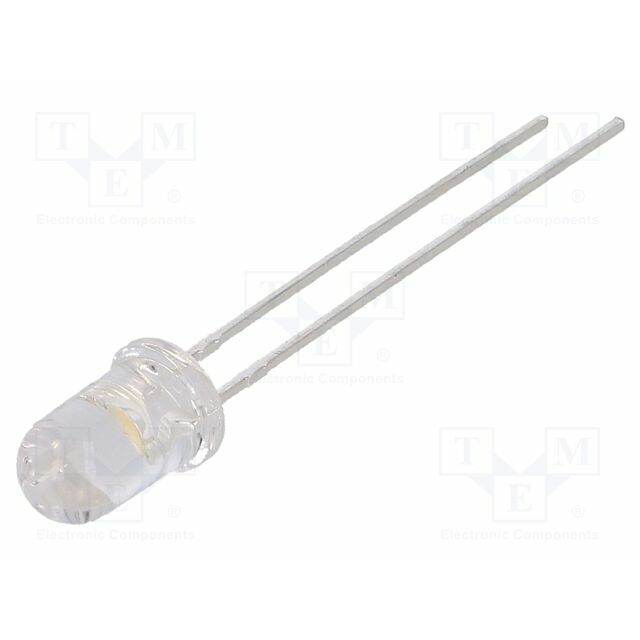 LUCKY LIGHT LED; white warm; 5mm
