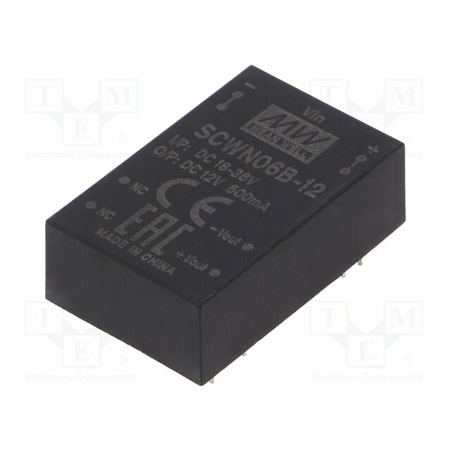MEAN WELL Converter: DC/DC; 6W; Uin: