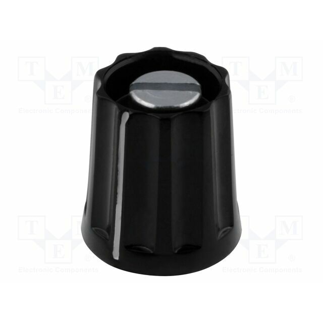 MENTOR Knob; with pointer; plastic; Øshaft: