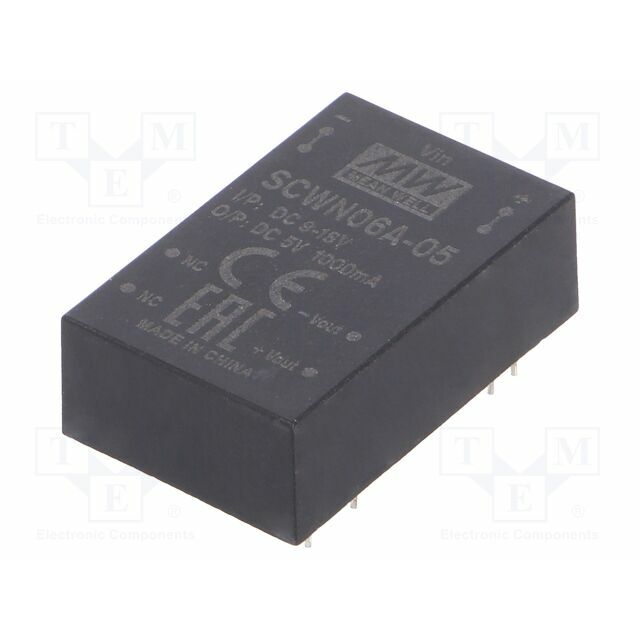 MEAN WELL Converter: DC/DC; 6W; Uin: