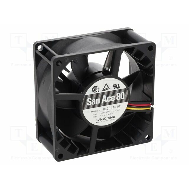 SANYO DENKI Fan: DC; 80x80x38mm; axial