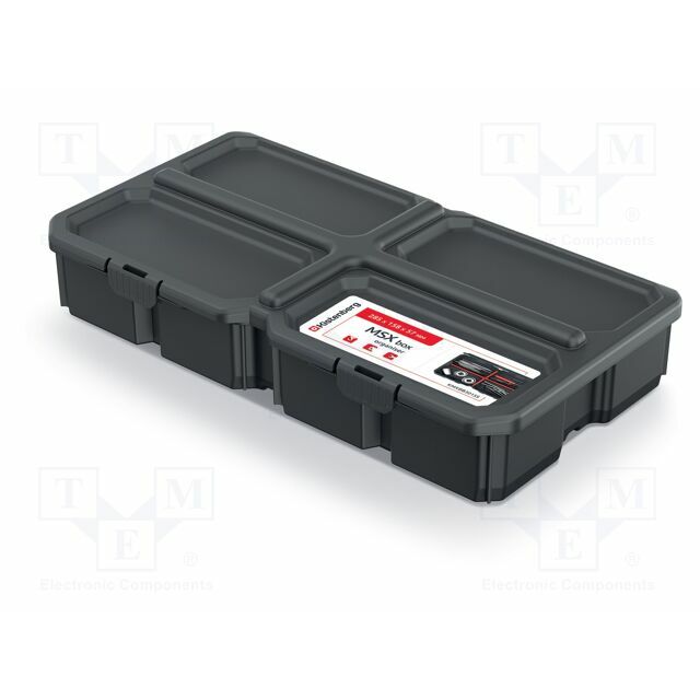 KISTENBERG Container: collective; with partitions; black