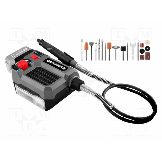 GRAPHITE Mini grinder; battery; 5000÷33000rpm; 18VDC