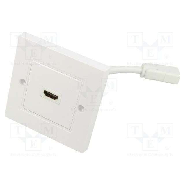 Wall socket; white; HDMI socket x2