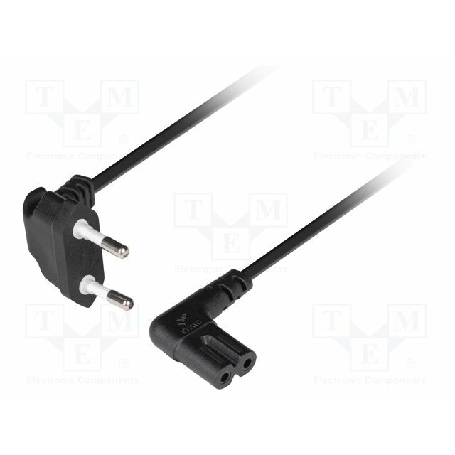 LANBERG Cable; CEE 7/16 (C) plug