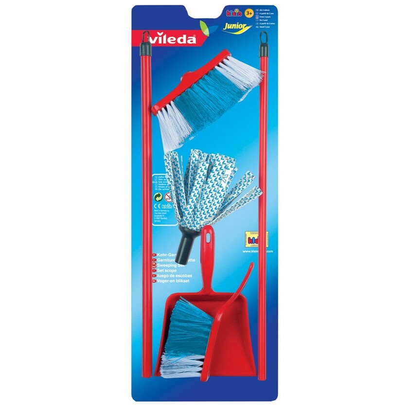 KLEIN Vileda cloth mop with brush