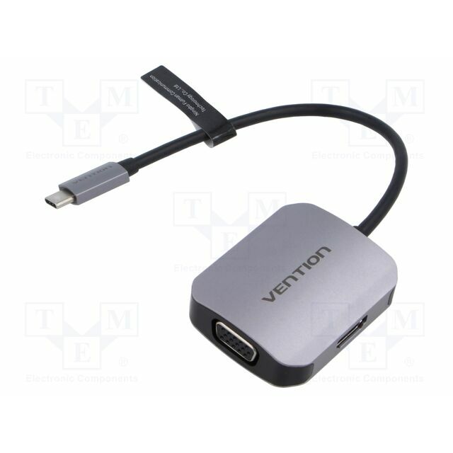 VENTION Converter; HDMI socket,USB C
